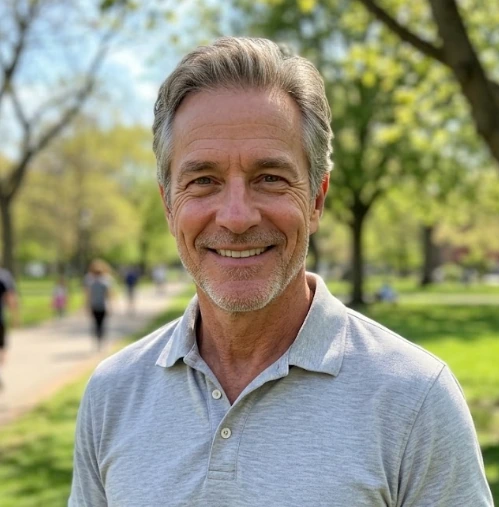 A man photographed for the Jellyblue listing